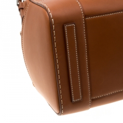 Pre Owned Ralph Lauren Brown Leather East/West Ricky 40 Top Handle Bag