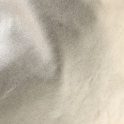 Pre Owned حقيبة شوبر رالف لورين جلد فضي ميتاليك