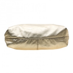 Pre Owned حقيبة شوبر رالف لورين جلد فضي ميتاليك