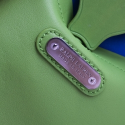 Pre Owned Ralph Lauren Light Green Soft Leather Ricky 33 Tote