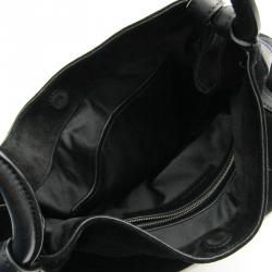 Pre Owned Ralph Lauren Black Nubuck Leather Shoulder Bag