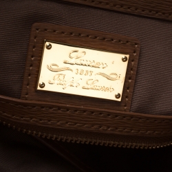 Pre Owned Ralph Lauren Brown Leather Newbury Double Zip Tote