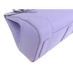 Pre Owned Ralph Lauren Light Purple Leather Ricky Shoulder Bag