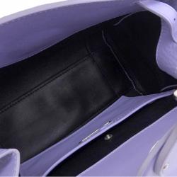 Pre Owned Ralph Lauren Light Purple Leather Ricky Shoulder Bag