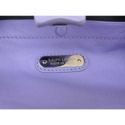 Pre Owned Ralph Lauren Light Purple Leather Ricky Shoulder Bag