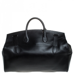 Pre Owned Ralph Lauren Black Leather Ricky Suitcase