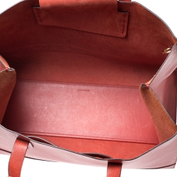 مملوكة مسبقًا Ralph Lauren Red Leather Proprietor Tote