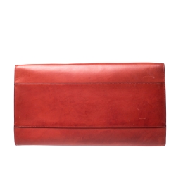 مملوكة مسبقًا Ralph Lauren Red Leather Proprietor Tote