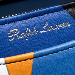 Pre Owned Ralph Lauren Multicolor Leather RL Logo Chain Bag