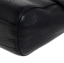 Pre Owned Ralph Lauren Black Leather Crossbody Bag