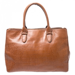 ralph lauren croc tote