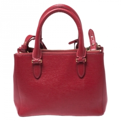 مملوكة مسبقًا Ralph Lauren Red Leather Tote