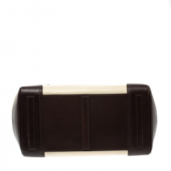 Pre Owned Ralph Lauren White/Brown Leather Brogues Ricky Tote