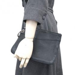 Pre Owned Ralph Lauren Black Leather Wristlet