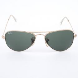 Ray Ban Gold Rimmed Large 42 Aviators