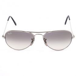 Ray-Ban Silver Rimmed Unisex Aviators 55