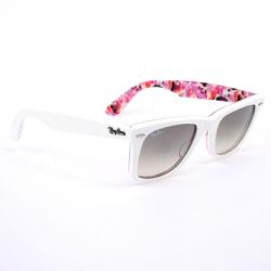 Ray-Ban White Rare Print Womens Wayfarers