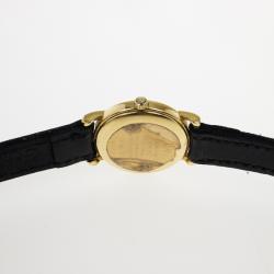 Pre Owned Raymond Weil White Gold-Plated Steel Leather Womens Wristwatch 20MM
