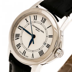 Raymond Weil White Stainless Steel Tradition 5376 Women's Wristwatch 26 mm