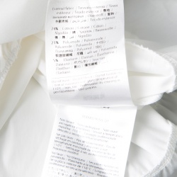 Pre Owned RED Valentino White Smocked Detail Off Shoulder Blouse M