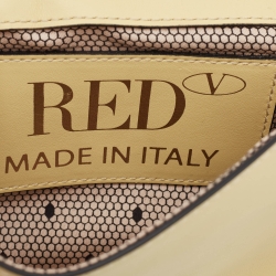 Pre Owned RED Valentino Yellow Leather Bow Chain Clutch