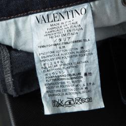 Pre Owned Red Valentino Indigo Dark Wash Denim Straight Fit Jeans L