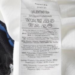  RED Valentino Monochrome Swiss Dot Tulle Hem Short Sleeve Top XS