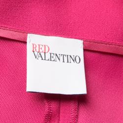 Pre Owned Red Valentino Pink Bow Detail Sleeveless Top M