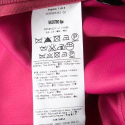 Pre Owned Red Valentino Pink Bow Detail Sleeveless Top M