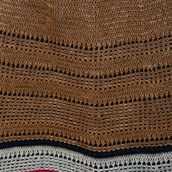 RED Valentino Multicolor Raffia Effect Midi Skirt M