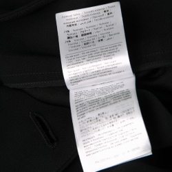 Pre Owned RED Valentino Black Side Button Detail Wrap Midi Skirt M