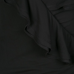 Pre Owned RED Valentino Black Ruffle Detail Long Sleeve Wrap Top M