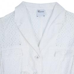 RED Valentino White Eyelet Jacket M