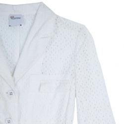 RED Valentino White Eyelet Jacket M