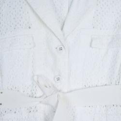 RED Valentino White Eyelet Jacket M