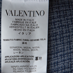 Pre Owned RED Valentino White Contrast Mesh Bow Detail T-Shirt XL