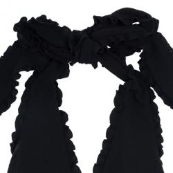 Pre Owned RED Valentino Frill Black Dress M