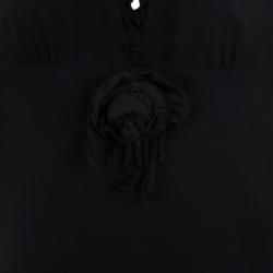 Pre Owned RED Valentino Frill Black Dress M