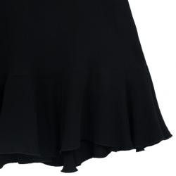 Pre Owned RED Valentino Frill Black Dress M