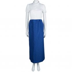 RED Valentino Colorblock Textured Maxi Dress M