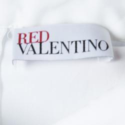 RED Valentino Colorblock Textured Maxi Dress M
