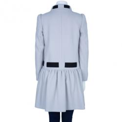 Pre Owned RED Valentino Grey Bow Detail Coat S