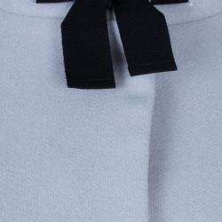 Pre Owned RED Valentino Grey Bow Detail Coat S