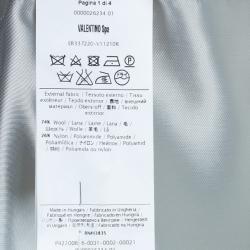 Pre Owned RED Valentino Grey Bow Detail Coat S