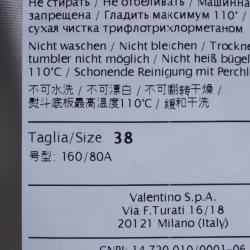 Pre Owned RED Valentino Grey Bow Detail Coat S