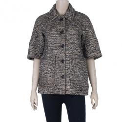 Pre Owned RED Valentino Brown Tweed Short Jacket M