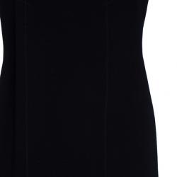 Pre Owned RED Valentino Black Ruffle Sheath Dress M