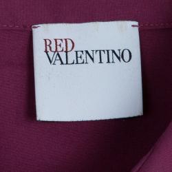 Pre Owned Red Valentino Fuschia Short Sleeve Shirt M