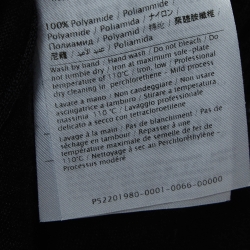 Pre Owned RED Valentino Black Mesh Trim Knit Long Sleeve Mini Dress L