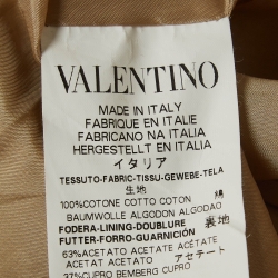 RED Valentino Beige Gabardine Double Breasted Coat S